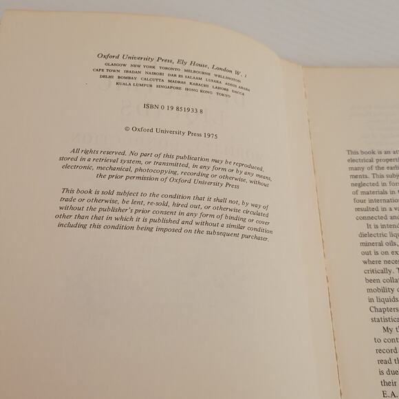 Simple Dielectric Liquids Mobility, Conduction, and Breakdown by T. J. Gallagher - Picture 10 of 10